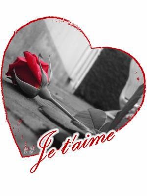 je t'aime dans un joli coeur