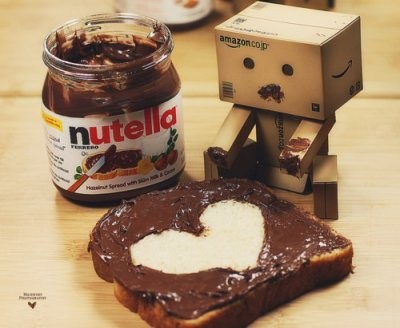 un coeur gourmand au nutellas