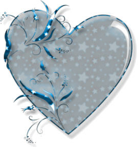 Joli coeur bleu