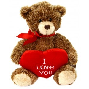 peluche Ours avec coeur I LOVE YOU