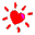 GIF d'un petit Coeur rouge animé