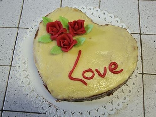 Coeur Gourmand. un beau gateau LOVE