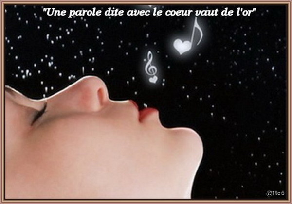 message et coeur - Visage et parole