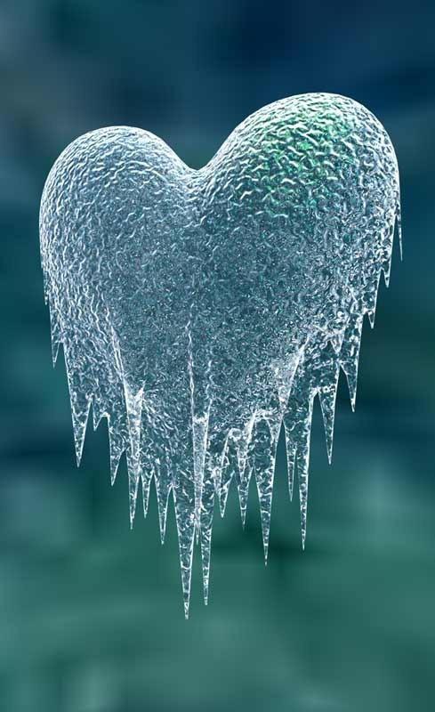 un joli coeur de glace
