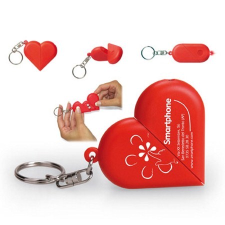 OBJET. Porte-clefs  lampe coeur