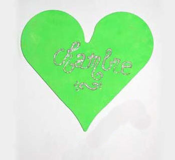 Coeur vert pour chambre