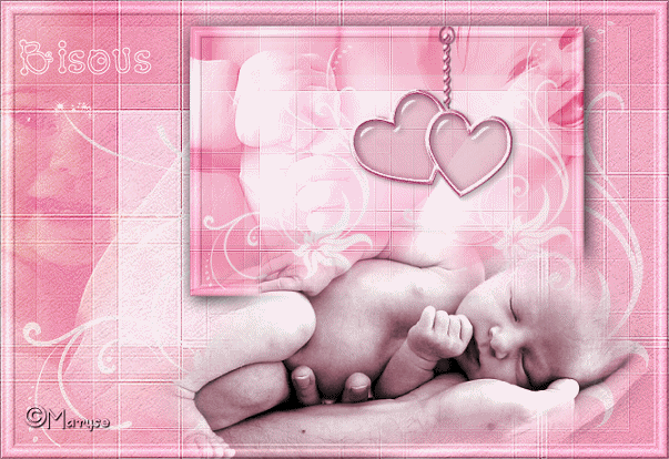 image des bebe dans un coeur