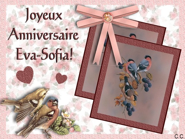 Joli cadeau d'Anniversaire de ton amie CLAUDINE