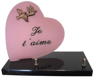 Plaque Coeur 16. je t'aime