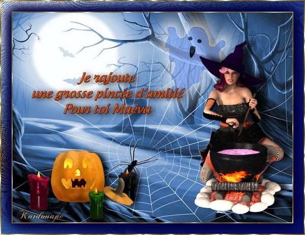 KDO d'HALLOWEEN reçu de mon Amie MONIQUE