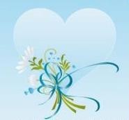 AVATAR. un joli coeur bleu avec fleurs