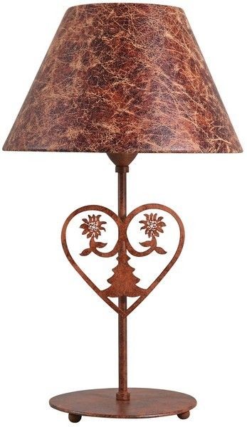 OBJET. Lampe avec coeur et sapin