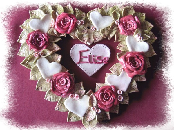 BRICOLAGE. superbe coeur Elise