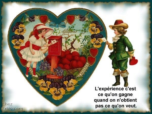 image avec coeur enfants message