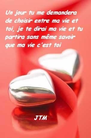 message et coeur