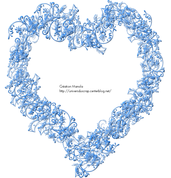 un joli coeur bleu