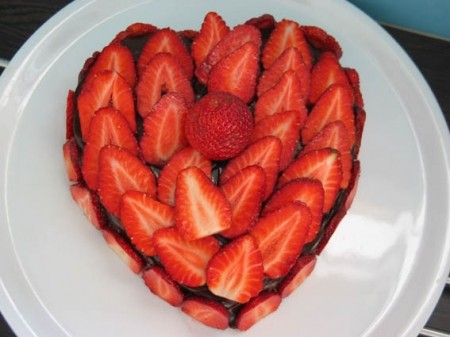 Joli Coeur choco-fraises pour les gourmandes