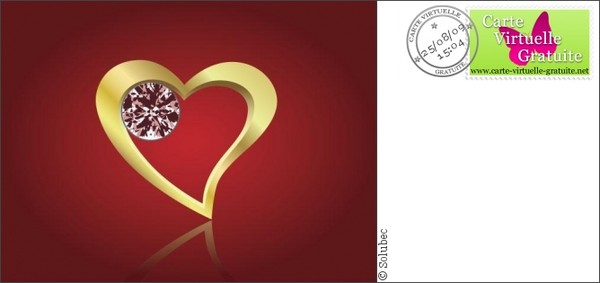 CARTE VIRTUELLE. Coeur de Diamant