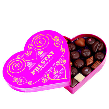 Belle boite-coeur de chocolat