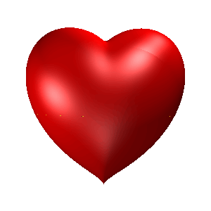 GIF de Coeur Animé. un coeur rouge qui tourne