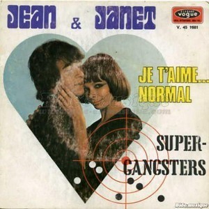 Pochette de musique avec coeur. Jean et Janet