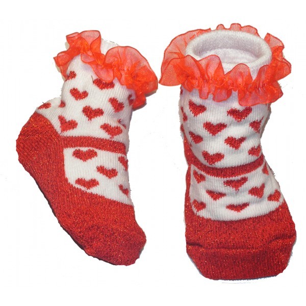 jolies chaussettes coeur pour enfant