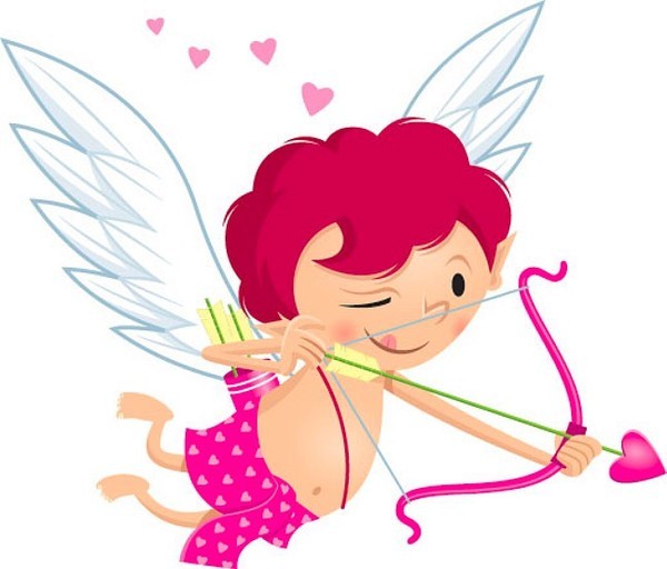 CUPIDON et petits coeurs