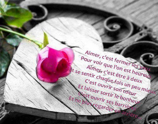 Message et Coeur  avec des belles phrases