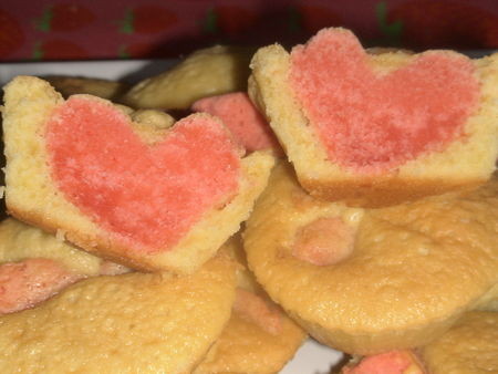 Coeur Gourmand.Cupcakes amoureux façon quatre-quarts