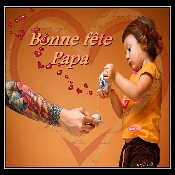 belle image pour la fête des papas créer par SOAZ