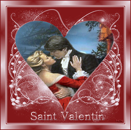 image de ST.Valentin avec coeur et couple