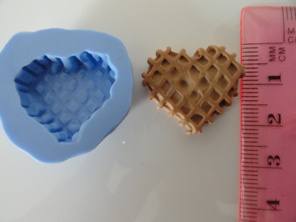 OBJET.Moule silicone Gaufre coeur gourmand