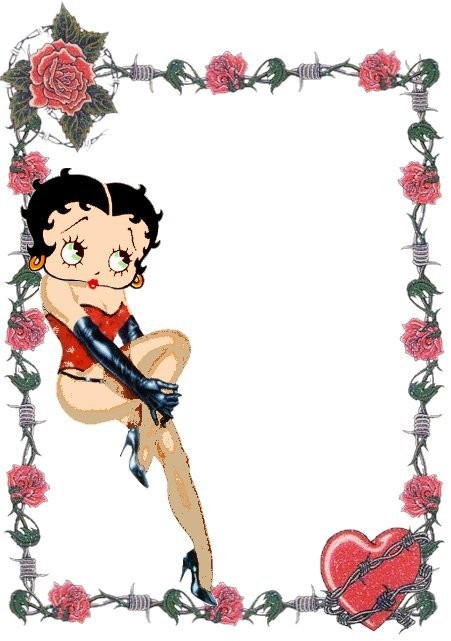 jolie betty boop encadrée