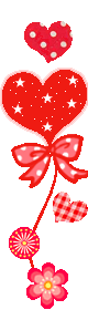 GIF. Un joli coeur rouge de décoration