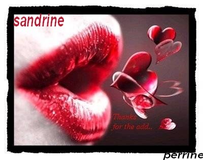 Prénom SANDRINE ...Bouche et coeur