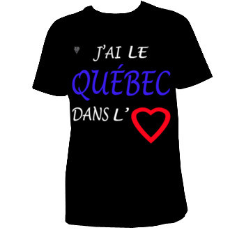 T-Shirts QUÉBEC COEUR 