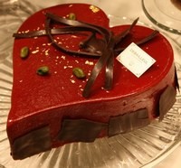 Gateau Gourmand.un coeur au chocolat. 