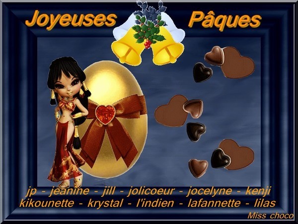 JOYEUSES PÂQUES Joli Cadeau de MISS