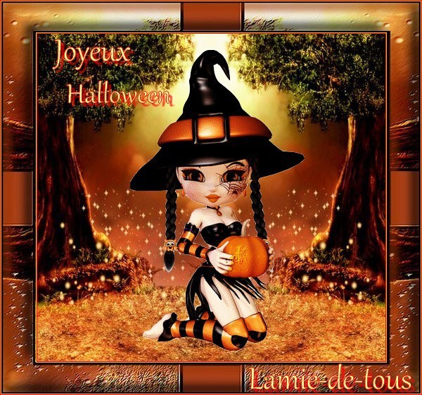 création d'Halloween offerte par notre amie de tous