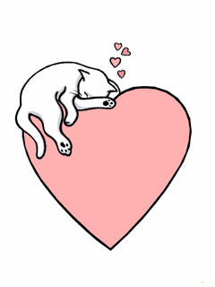 Résultat de recherche d'images pour "chat coeur dessin"