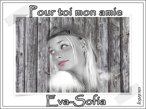 Kdo personnalisé pour EVA-SOFIA de la part de VEVETE