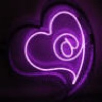 AVATAR. joli coeur violet