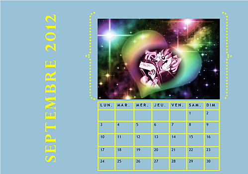 CALENDRIER SEPTEMBRE 2012