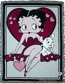 cadre avec Betty-Boop et coeur et son chien