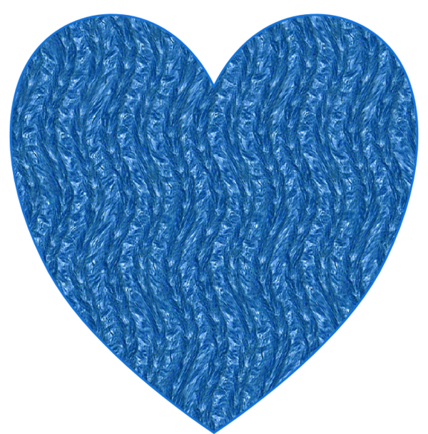 Coeur en bleu