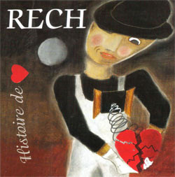 Pochette avec coeur. Johnny Rech