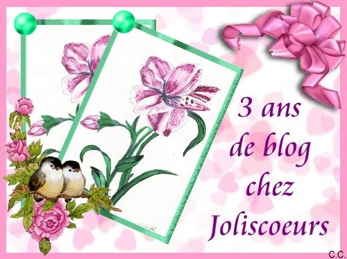 Cadeau offert par CLAUDINE pour mes 3 ans de blog