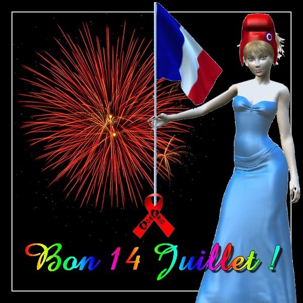 belle image du 14 juillet offert par ROSERIC