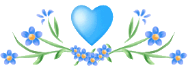 Décors coeur bleu
